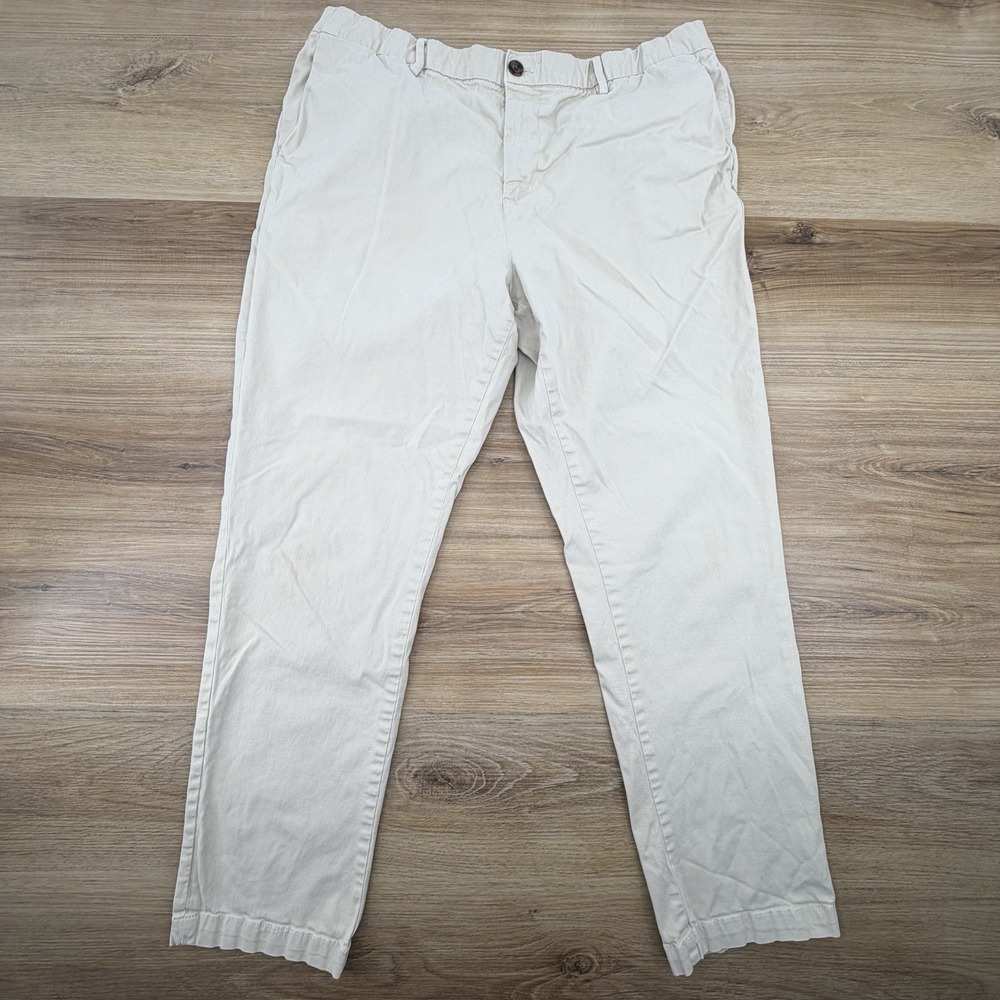 Bear Bottom Jogger Pants‎ Mens 2XL (36x30) Beige Chino Stretch Tapered Casual